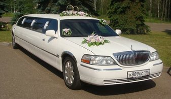 Свадебный лимузин Lincoln Limousine Towncar № С2905, белый
