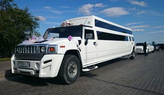 Свадебный лимузин Hummer H2 Limousine № С5435, белый