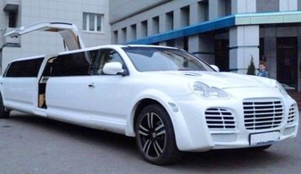 Свадебный лимузин Porsche Cayenne № А5637, белый