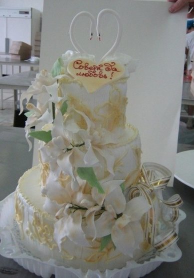 Свадебный торт Р110676 - Кондитерская Радуга вкуса