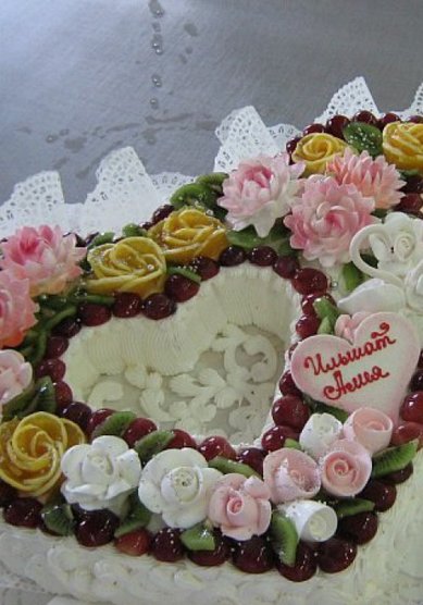 Свадебный торт Р28910 - Кондитерская Радуга вкуса