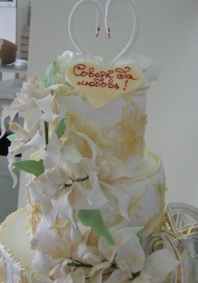 Свадебный торт Р28914 - Кондитерская Радуга вкуса