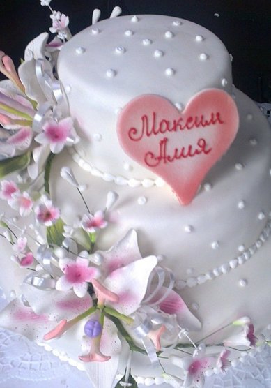 Торт на свадьбу Р28927 - Кондитерская Радуга вкуса