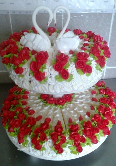 Свадебный торт Р28930 - Кондитерская Радуга вкуса