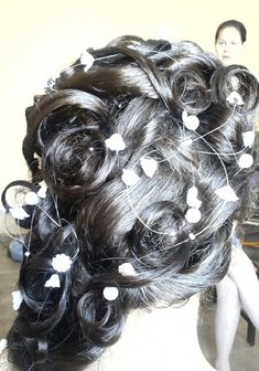 Cвадебная прическа Н15341 в греческом стиле