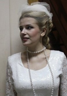 Cвадебная прическа Л20633 с собранными волосами