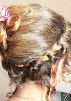 Cвадебная прическа Н20726 с собранными волосами