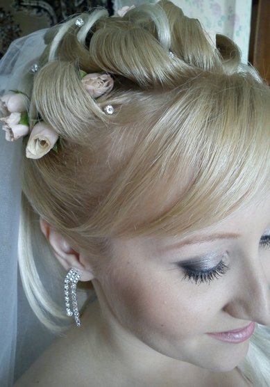 Прическа на свадьбу Н12868 - Стилист-визажист Наталия Кузнецова