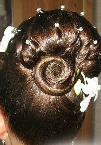 Прическа на свадьбу А12882 - Стилист-визажист Айсылу Чижевская