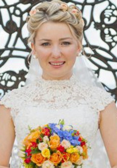 Свадебная прическа Н15529 - Стилист-визажист Наталья Белянина