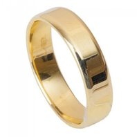 Обручальное кольцо 1-2161-Y-N-C14459 из желтого золота, гладкое