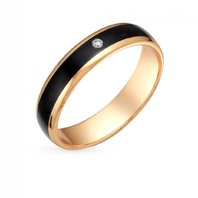 Обручальное кольцо 48435-S14495 комбинированное, гладкое