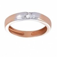 Обручальное кольцо 141470-А14508 комбинированное, гладкое