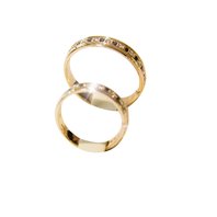 Обручальные кольца Э2209 из желтого золота, гладкие