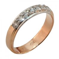 Обручальное кольцо А2419 из желтого золота, гладкое