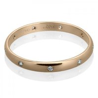 Обручальное кольцо C2431 из желтого золота, гладкое