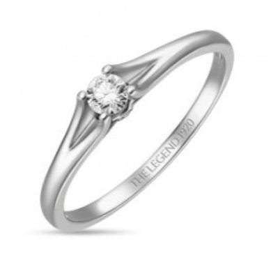 Помолвочное кольцо R01-SL06-015-G2-М13184 - Ювелирный бренд Московский ювелирный завод в Казани...