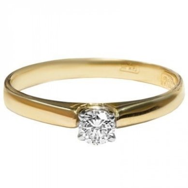 Помолвочное кольцо 1-1305-C-D-C14482 - Казанский ювелирный завод Culon