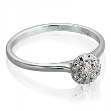 Помолвочное кольцо 1-1192-W-D-C14483 - Казанский ювелирный завод Culon