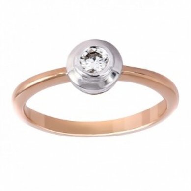 Помолвочное кольцо 141058-А14519 - Завод ювелирных изделий Алмаз (ЗАО)