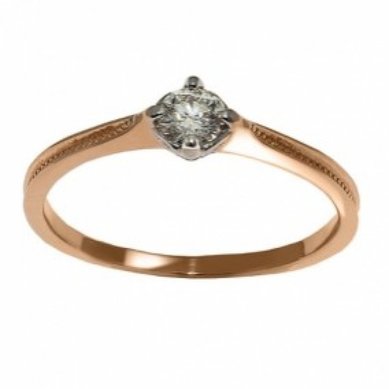 Помолвочное кольцо 111723-А14524 - Завод ювелирных изделий Алмаз (ЗАО)