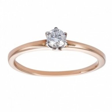 Помолвочное кольцо 141538-А14527 - Завод ювелирных изделий Алмаз (ЗАО)