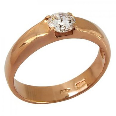 Обручальное кольцо А2418 - Завод ювелирных изделий Алмаз (ЗАО)