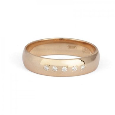 Обручальное кольцо C2427 - Казанский ювелирный завод Culon
