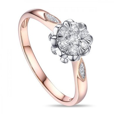 Помолвочное кольцо R2011-1851142AKD-М7399 - Ювелирный бренд Московский ювелирный завод в Казани...