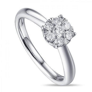 Помолвочное кольцо R2011-1851353AD-М7402 - Ювелирный бренд Московский ювелирный завод в Казани...