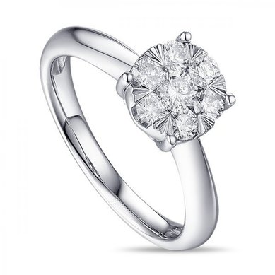 Помолвочное кольцо R2011-1851354AD-М7403 - Ювелирный бренд Московский ювелирный завод в Казани...