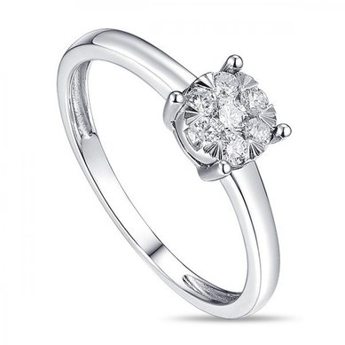 Помолвочное кольцо R2011-1851360AD-М7407 - Ювелирный бренд Московский ювелирный завод в Казани...