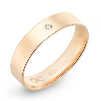 Обручальное кольцо R01-WED-00002-М7410 - Ювелирный бренд Московский ювелирный завод в Казани...