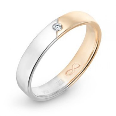 Обручальное кольцо R01-WED-00016-М7416 - Ювелирный бренд Московский ювелирный завод в Казани...