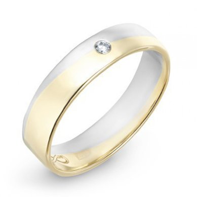 Обручальное кольцо R01-WED-00021-М7421 - Ювелирный бренд Московский ювелирный завод в Казани...