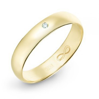 Обручальное кольцо R01-WED-00027-М7427 - Ювелирный бренд Московский ювелирный завод в Казани...