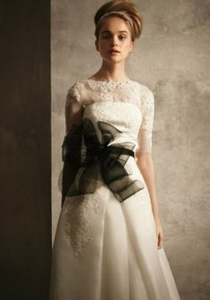 Свадебное платье B21351. А-силуэт, длинное без шлейфа.