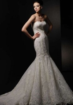 Свадебное платье W21422. Силуэт Русалка (Рыбка), длинное со шлейфом.