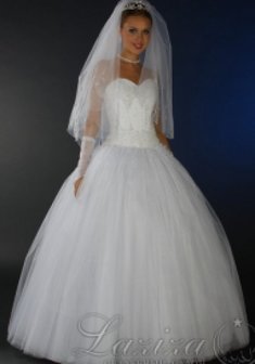 Свадебное платье L21993. С пышной юбкой, длинное без шлейфа.