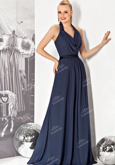 Вечернее платье B24806. В греческом стиле, длинное без шлейфа.