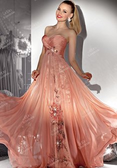 Вечернее платье B24817. В греческом стиле, длинное без шлейфа.