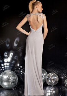 Вечернее платье B24839. С прямой юбкой, длинное без шлейфа.