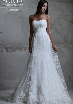 Свадебное платье Римшик-L35940. Силуэт Русалка (Рыбка), длинное со шлейфом.