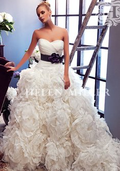 Свадебное платье Бренда-L35945. С пышной юбкой, длинное со шлейфом.