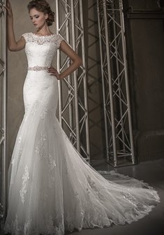 Свадебное платье 13096-L35951. Силуэт Русалка (Рыбка), длинное со шлейфом.