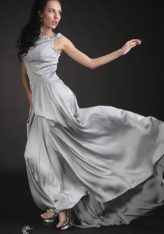 Вечернее платье 2015-D36658. А-силуэт, длинное со шлейфом.