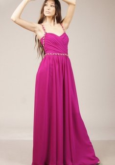 Вечернее платье 2002-D36661. В греческом стиле, длинное без шлейфа.