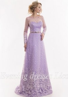 Вечернее платье G65132. А-силуэт, длинное без шлейфа.