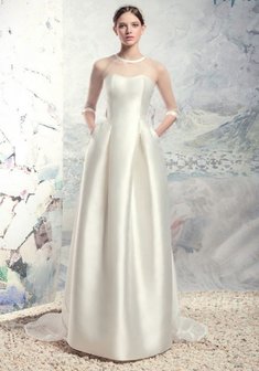 Свадебное платье Urmia 1626-2-C65173. А-силуэт, длинное со шлейфом.