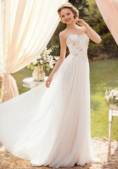 Свадебное платье Arabella 1406-C65175. В греческом стиле, длинное со шлейфом.